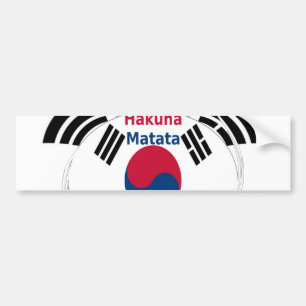 Korean Vibes: A Message of Peace Bumper Sticker