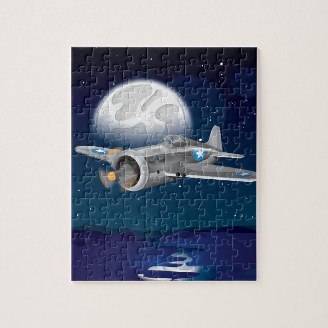 Korean War Fighter Airplane Jigsaw Puzzle (Vertical)