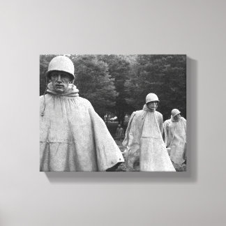 Korean War Memorial Stretched Canvas Print