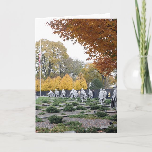 Korean War Memorial veterans Card (Front)