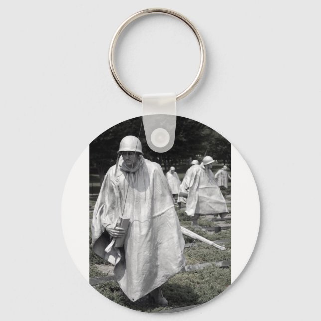 Korean War Memorial veterans Status Keychain (Front)