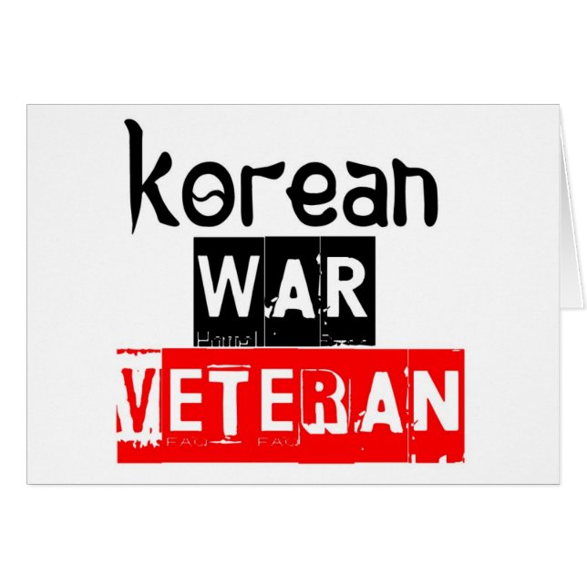 korean war veteran (Front Horizontal)