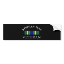 Korean War Veteran Bumper Sticker