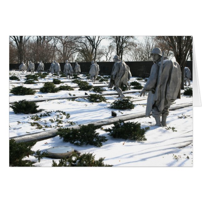 Korean War Veterans Memorial snow (Front Horizontal)