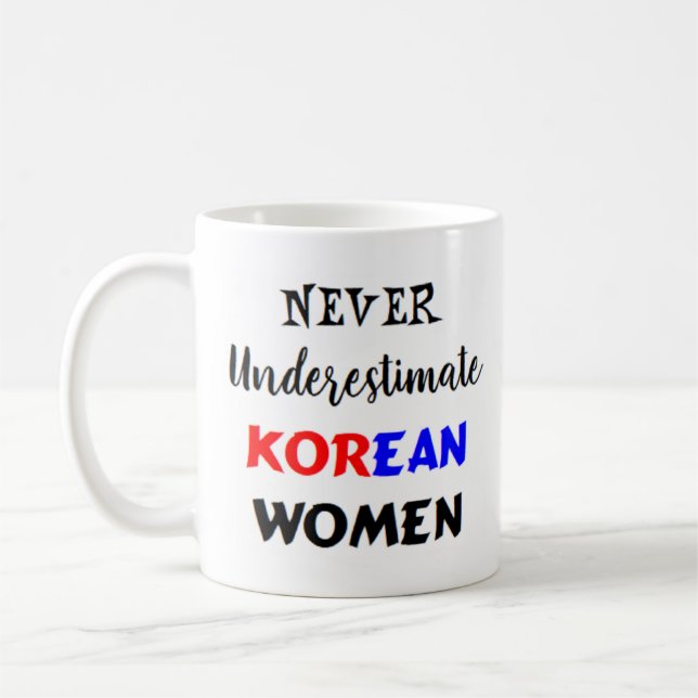 korean women coffee mug (Left)