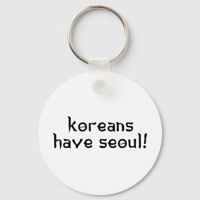 Koreans have Seoul Keychain (Front)