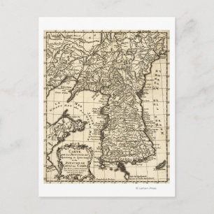 KoreaPanoramic MapKorea Postcard
