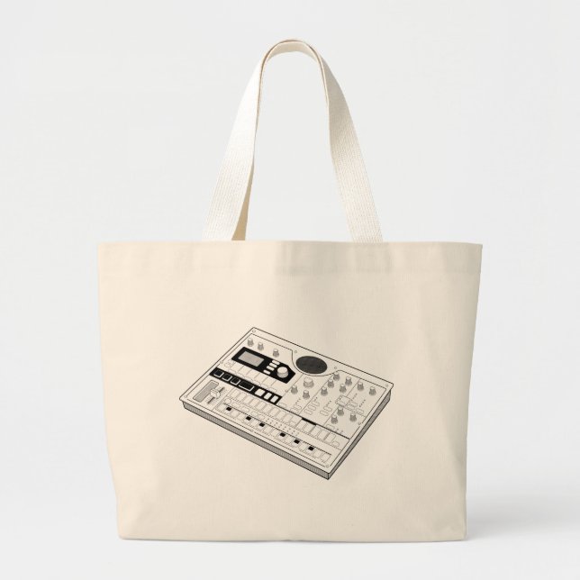 Korg Electribe emx1 music instrument Large Tote Bag (Front)