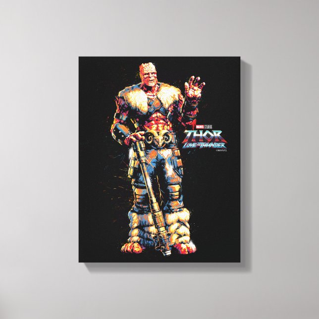 Korg Stylized Character Graphic Canvas Print (Front)