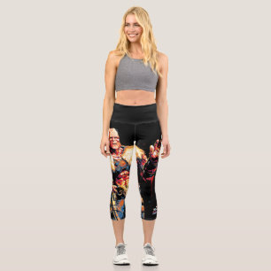 Korg Stylized Character Graphic Capri Leggings