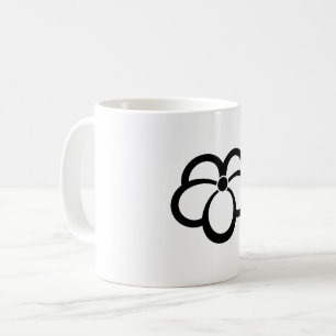 Korin-style shadowed ivy coffee mug