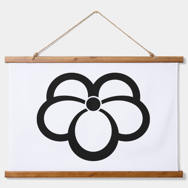 Korin-style shadowed ivy hanging tapestry (Front)