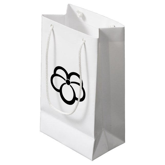 Korin-style shadowed ivy small gift bag (Front Angled)