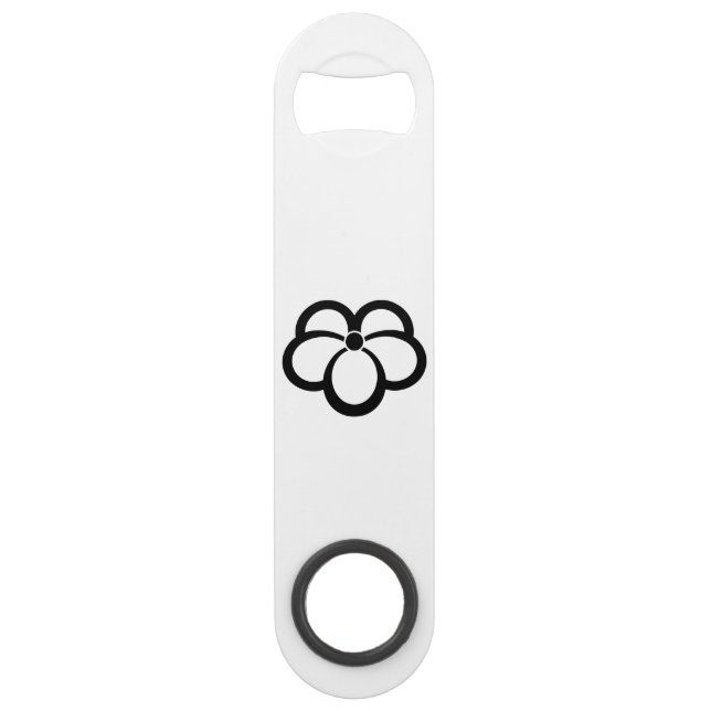 Korin-style shadowed ivy speed bottle opener (Front)