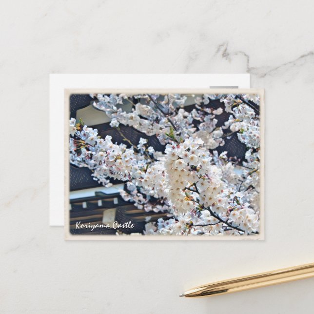 Kōriyama Castle ポストカード Postcard (Front/Back In Situ)