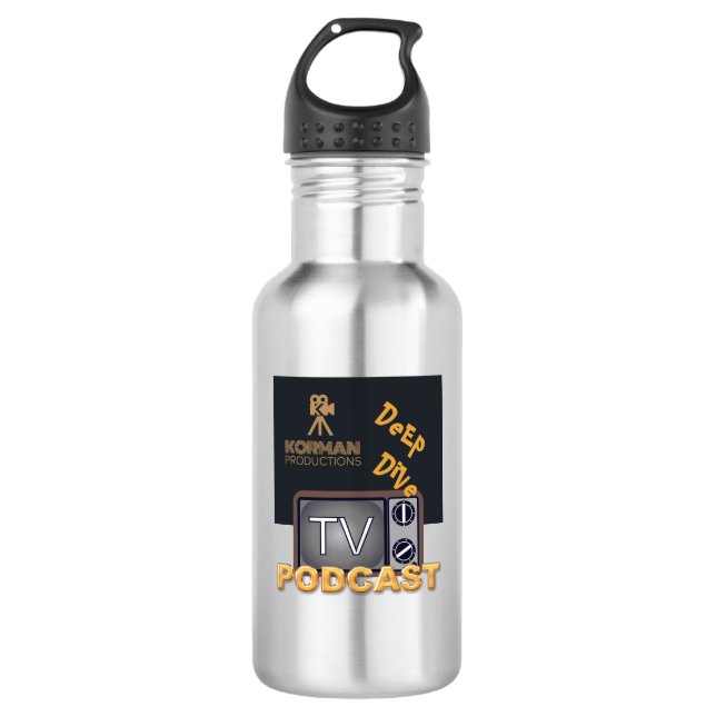 Korman Productions Deep Dive TV Podcast  532 Ml Water Bottle (Front)