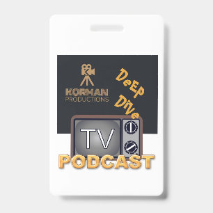 Korman Productions Deep Dive TV Podcast  Badge