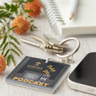 Korman Productions Deep Dive TV Podcast Keychain