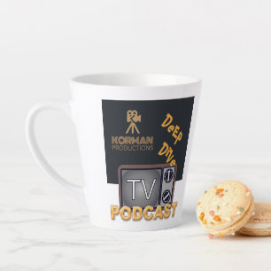 Korman Productions Deep Dive TV Podcast  Latte Mug