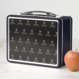Korman Productions YouTube Channel Logo Tiled Metal Lunch Box