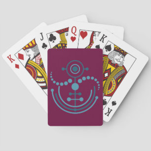 Kornkreis Piktogramm / crop circle pictogram VIII Playing Cards