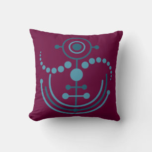 Kornkreis Piktogramm / crop circle pictogram VIII Throw Pillow