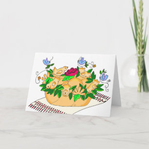 Korovai for Ukrainian Wedding Card