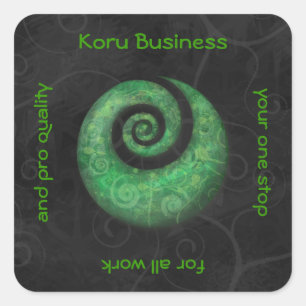 koru business square sticker