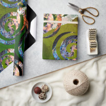 KORU DOUBLE Swirl. Paua Shell Art