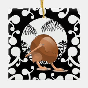 Koru Kiwi Ceramic Ornament