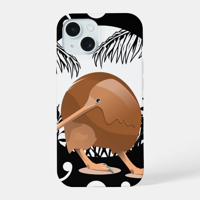 Koru Kiwi iPhone 15 Case (Back)