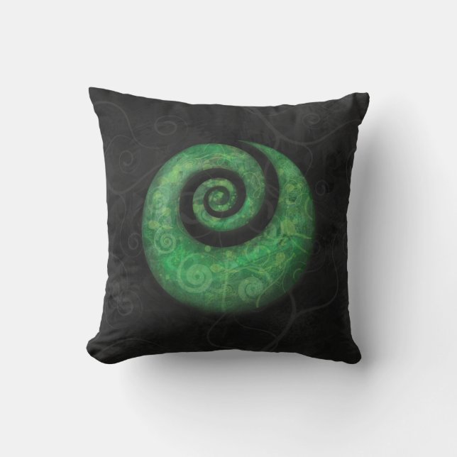 koru throw pillow (Front)