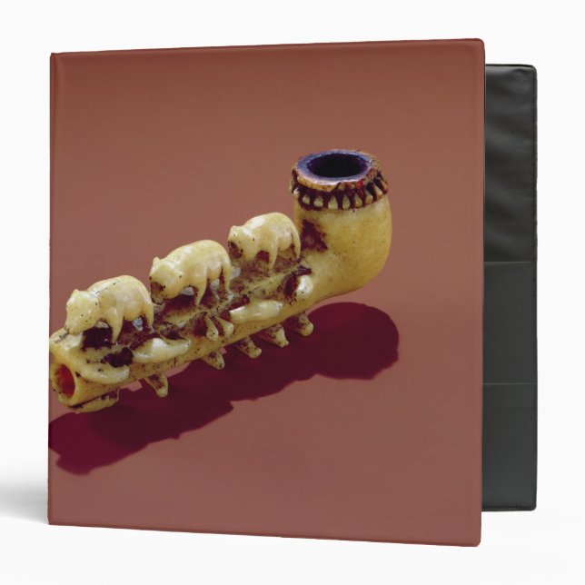 Korvack pipe with carved Polar Bears Binder (Front/Inside)