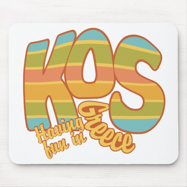 KOS Greece custom mousepad (Front)