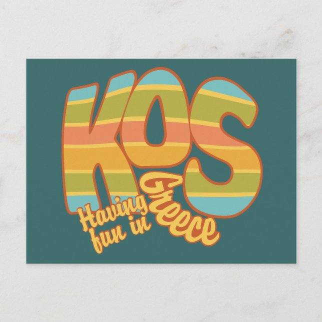 KOS Greece custom postcard (Front)