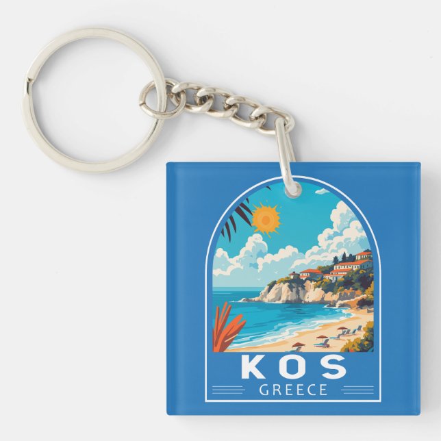 Kos Greece Travel Art Vintage (Devant)