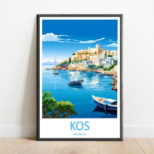 Kos Travel Print Wall Art Kos Wall Hanging Home De