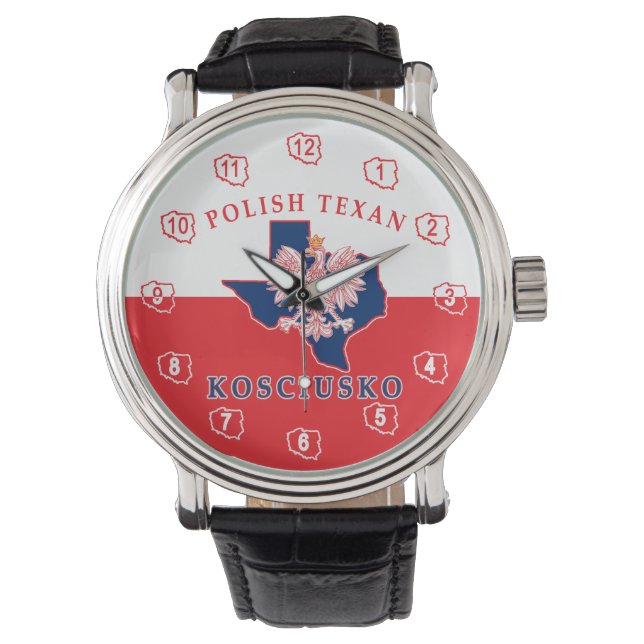 Kosciusko Polish Texan Crown Watch (Front)