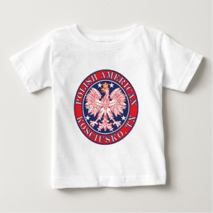 Kosciusko Texas Polish American Eagle Baby T-Shirt