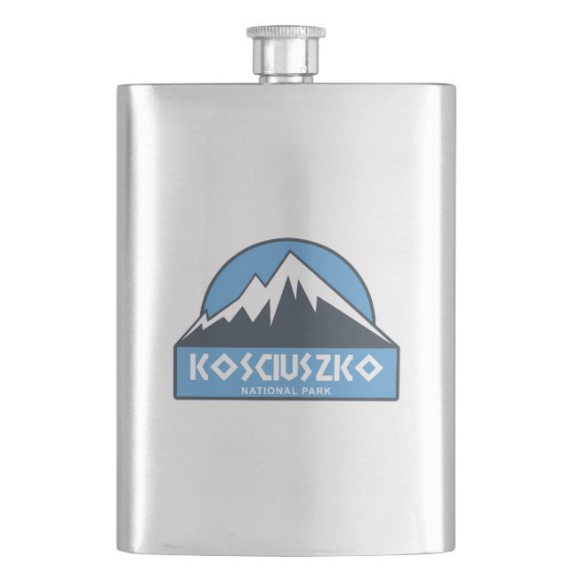 Kosciuszko National Park Hip Flask (Front)