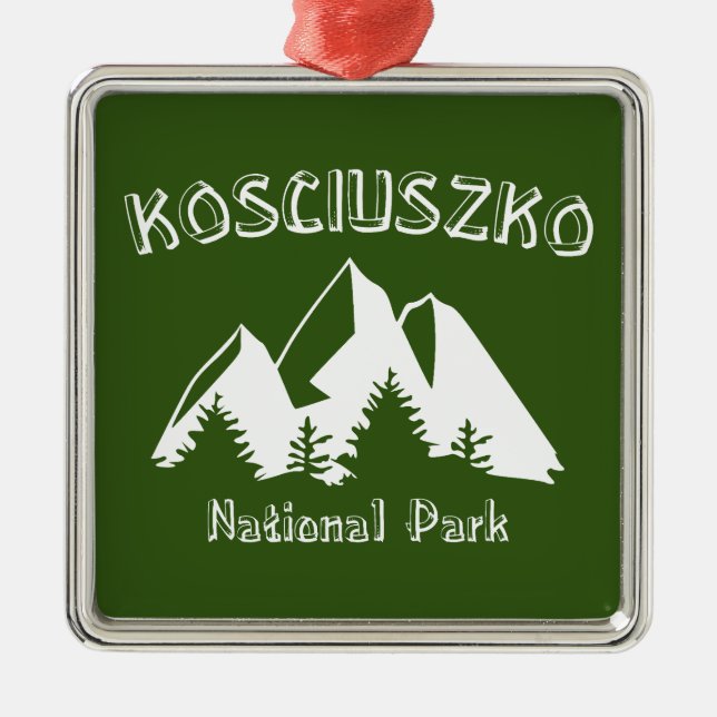 Kosciuszko National Park Metal Ornament (Front)