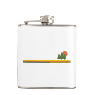 Kosciuszko National Park Pine Trees Sun Hip Flask