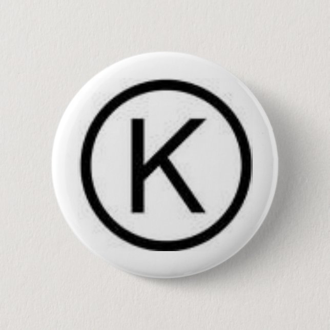 KOSHER 2 INCH ROUND BUTTON (Front)