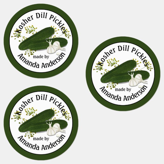Kosher Dill Pickles Labels (Group)
