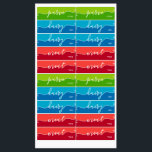 Kosher Kitchen Script w Hebrew Red Green Blue Labe<br><div class="desc">Our Kosher Kitchen 2-Tone stickers with Large script 'Parve/Dairy/Meat' are waterproof & can stand up to repeated washing. Go ahead and stick them on items that go in the dishwasher, microwave, or freezer. Includes the Hebrew. These stickers are a beautiful, classy way to keep things Kosher. Perfect for your Kitchen,...</div>