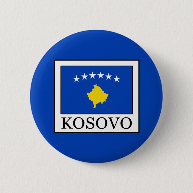 Kosovo 2 Inch Round Button (Front)