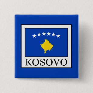 Kosovo 2 Inch Square Button