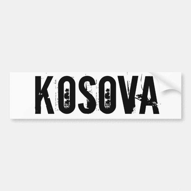 KOSOVO CAR STICKER (Front)