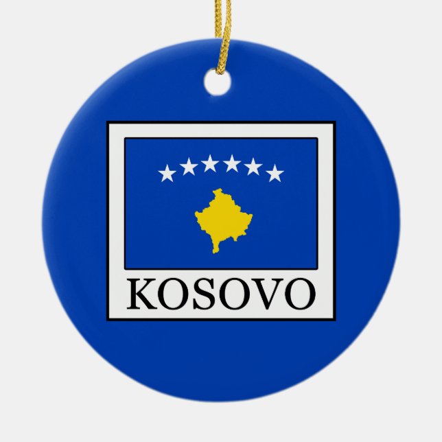 Kosovo Ceramic Ornament (Front)