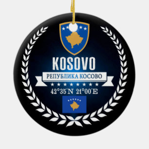 Kosovo Ceramic Ornament
